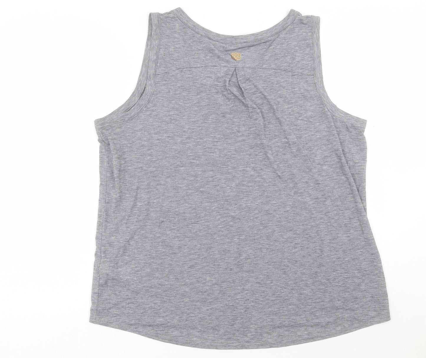 Sherpa Womens Grey Polyester Basic Tank Size XL V-Neck