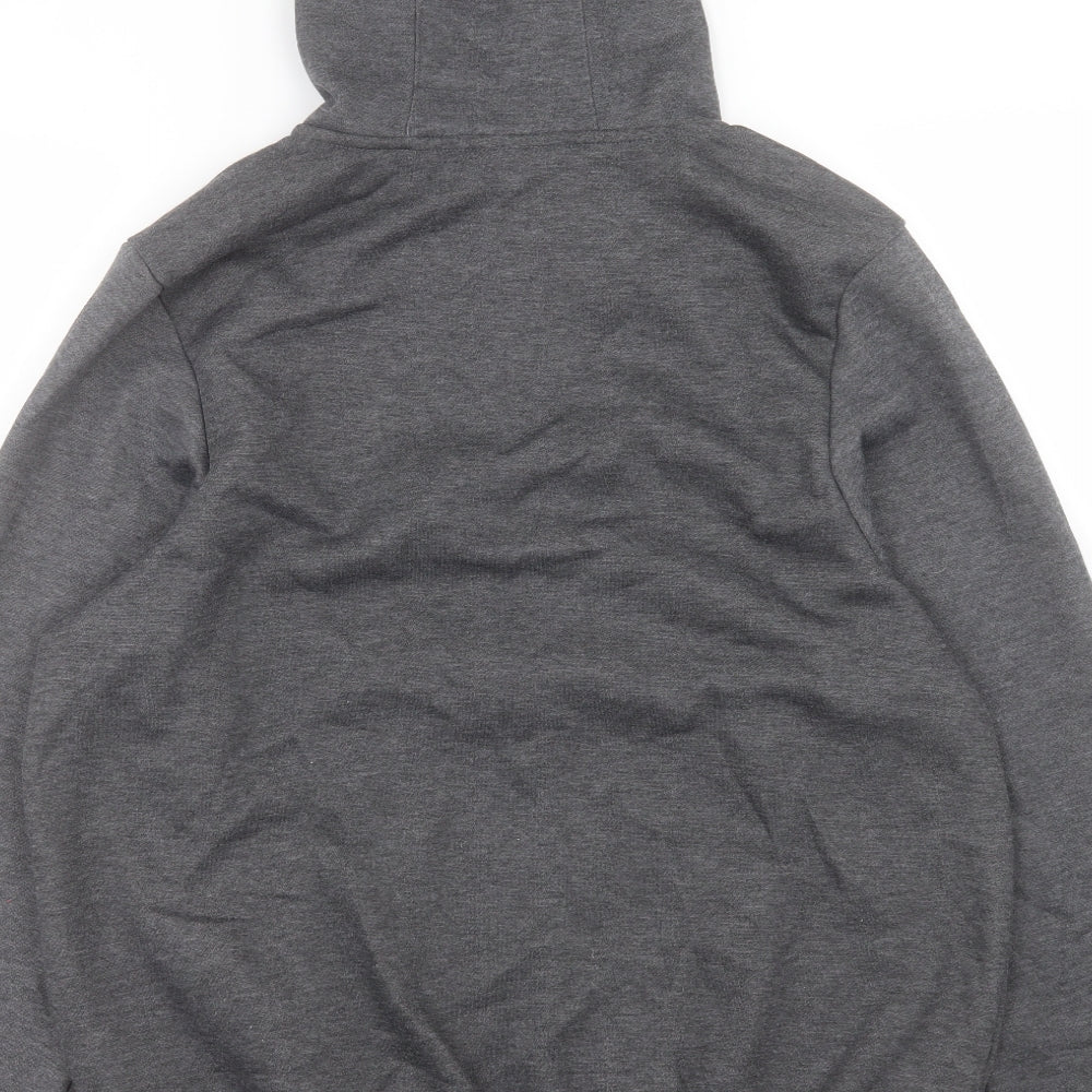 Slazenger Mens Grey Polyester Full Zip Hoodie Size M