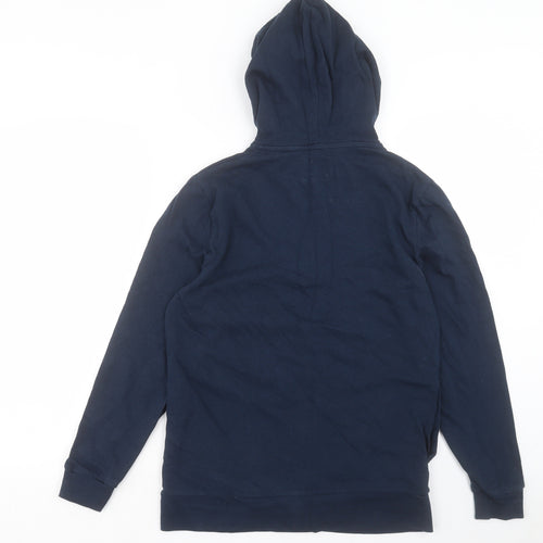 ASOS Mens Blue Cotton Full Zip Hoodie Size S