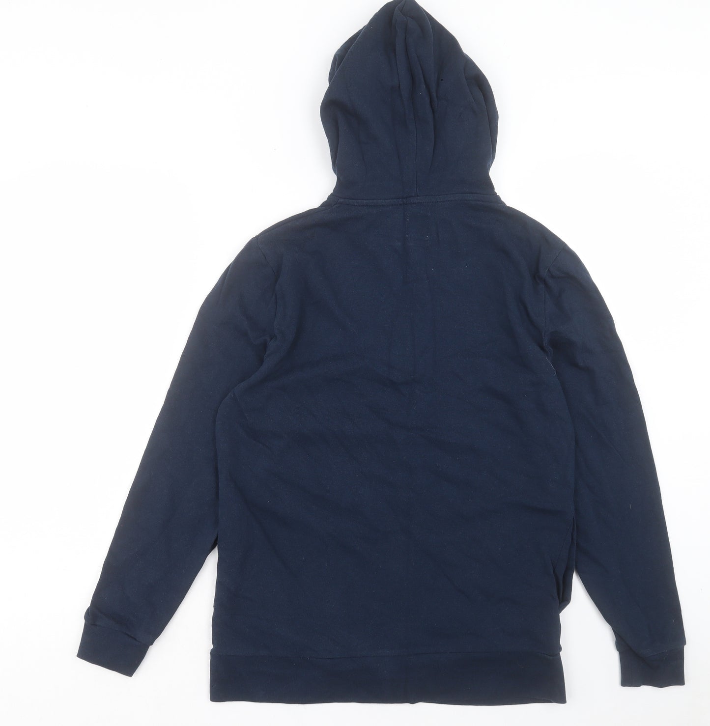 ASOS Mens Blue Cotton Full Zip Hoodie Size S