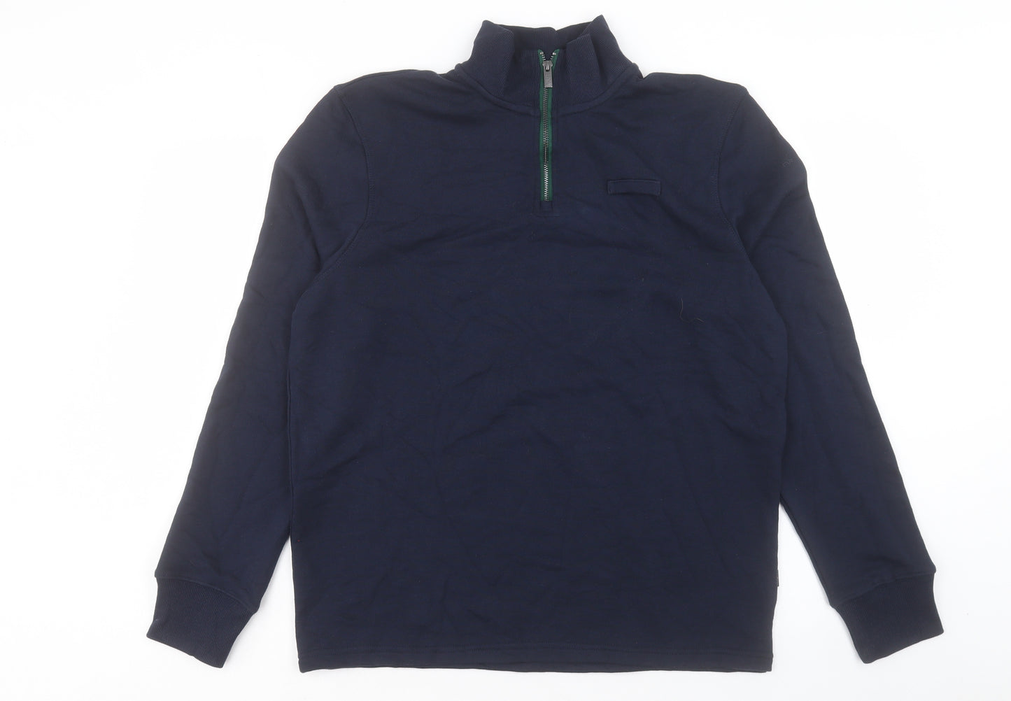 Marks and Spencer Mens Blue Cotton Pullover Sweatshirt Size M