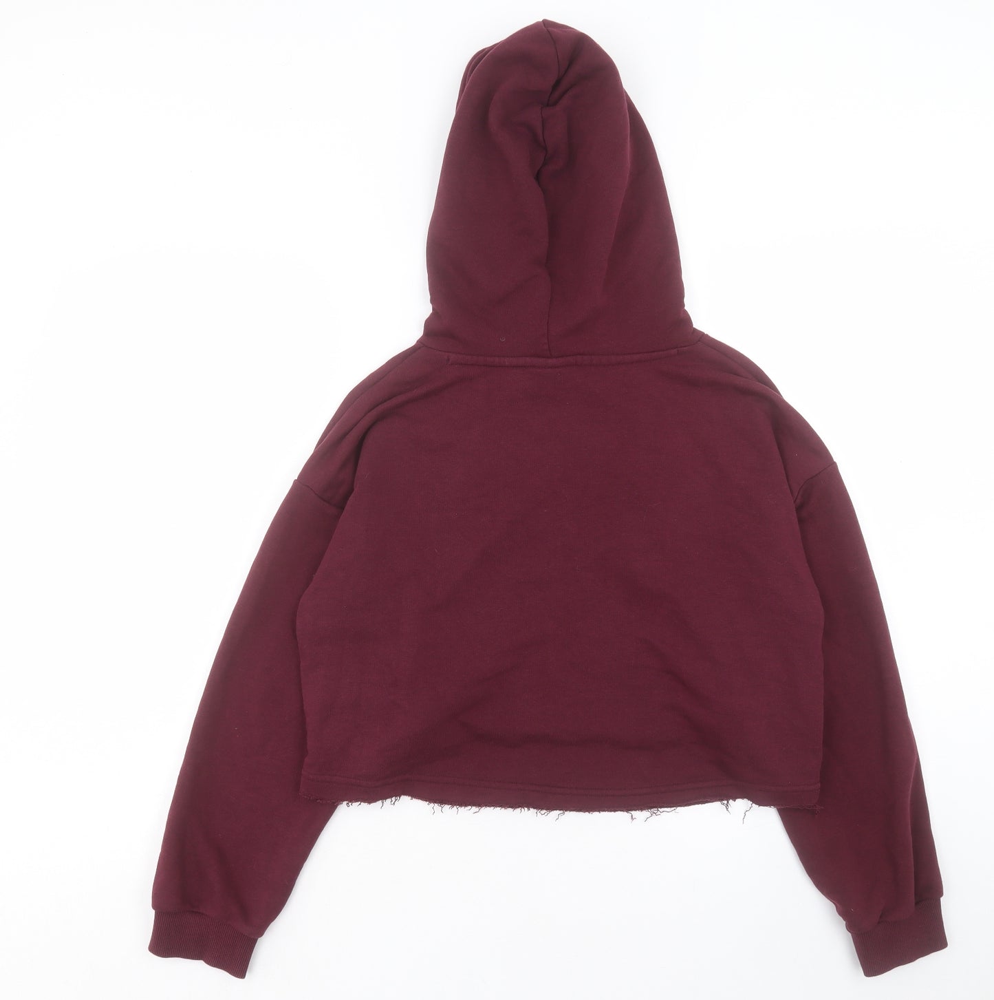 PUMA Womens Purple Cotton Pullover Hoodie Size S Pullover