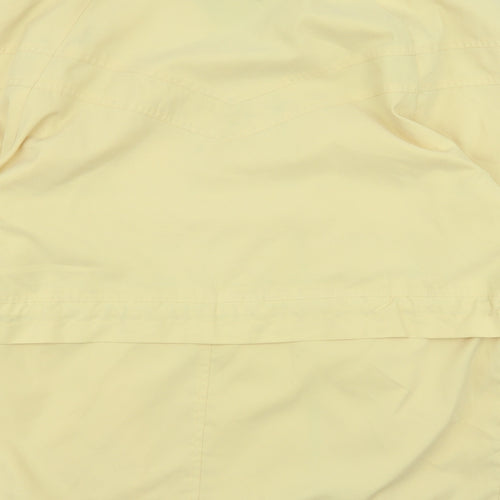 Klass Womens Yellow Trench Coat Coatigan Size S Button - Adjustable Waist