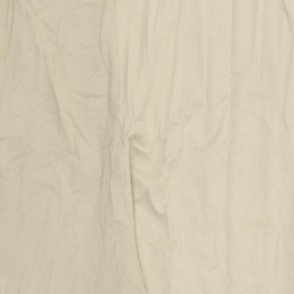 Marks and Spencer Womens Beige Cotton Jogger Leggings Size 18 L25.5 in - Stretch waistband
