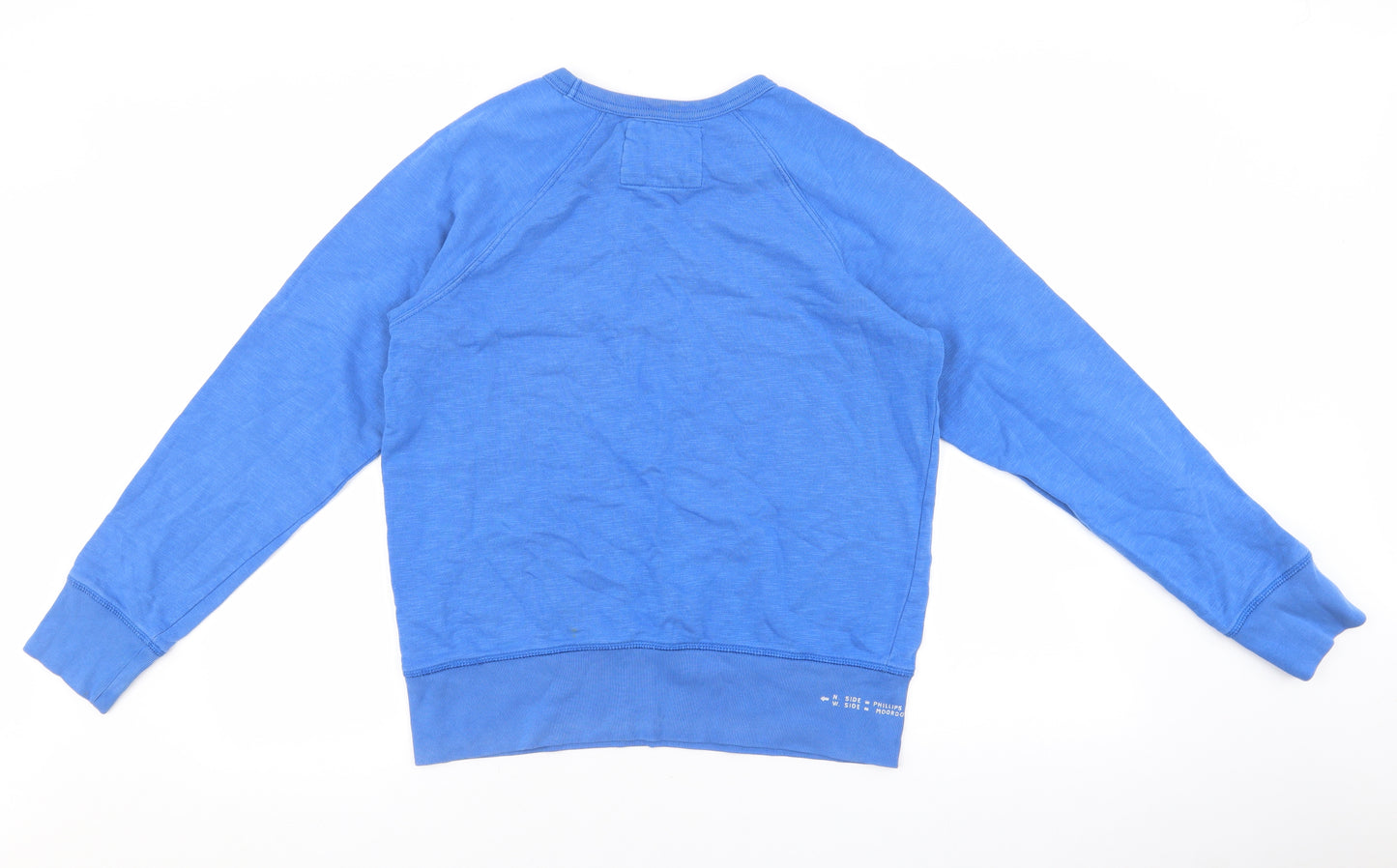 H&M Mens Blue Cotton Pullover Sweatshirt Size S