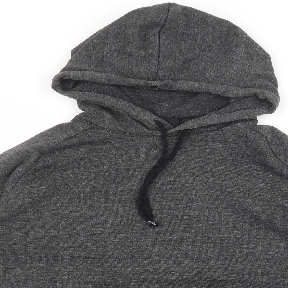 H&M Mens Grey Cotton Pullover Hoodie Size L