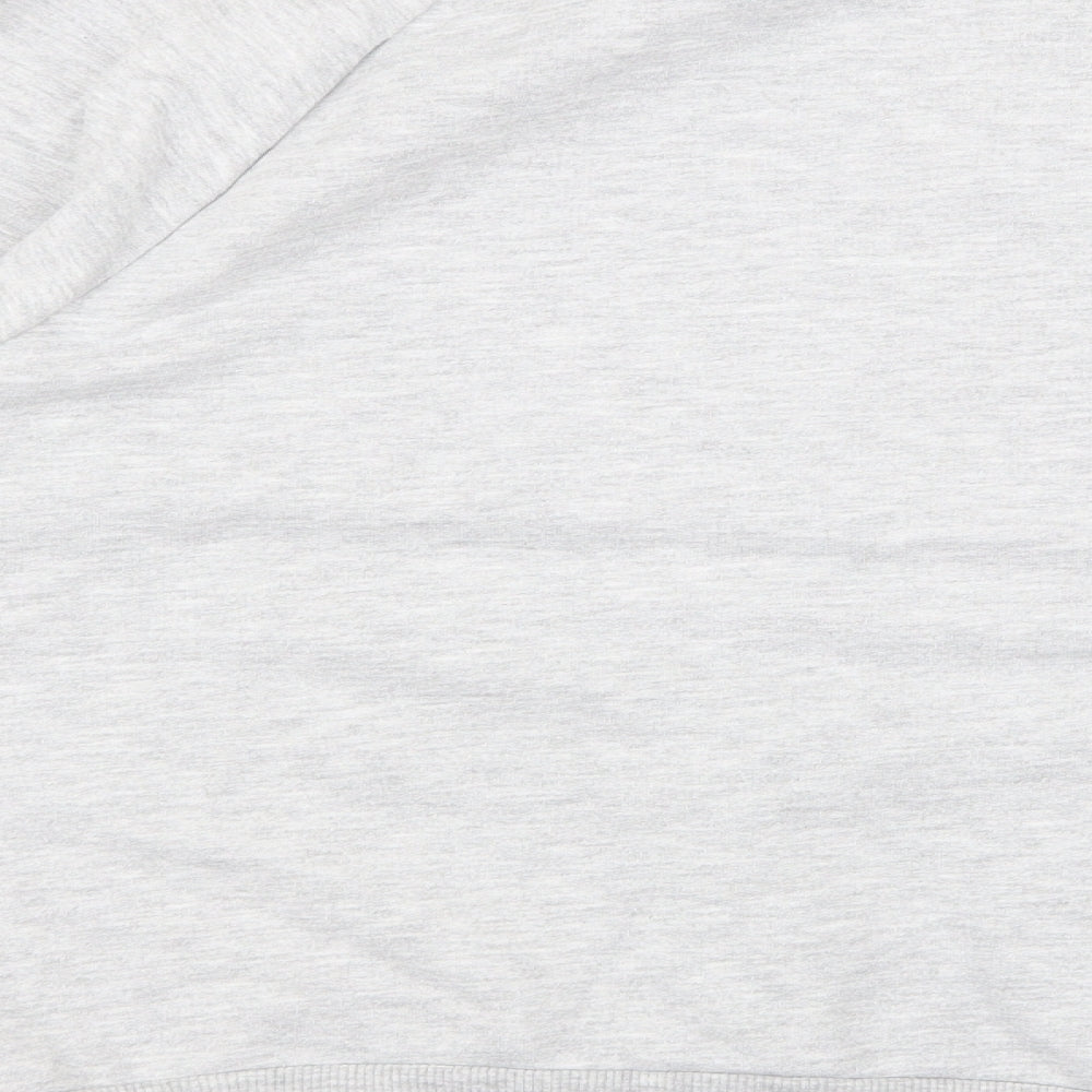 Topshop Womens Grey Cotton Pullover Sweatshirt Size 10 - Snow Chance