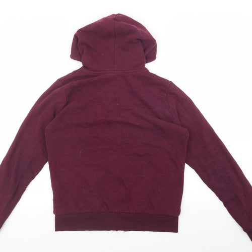 Divided by H&M Womens Red Cotton Full Zip Hoodie Size S Zip