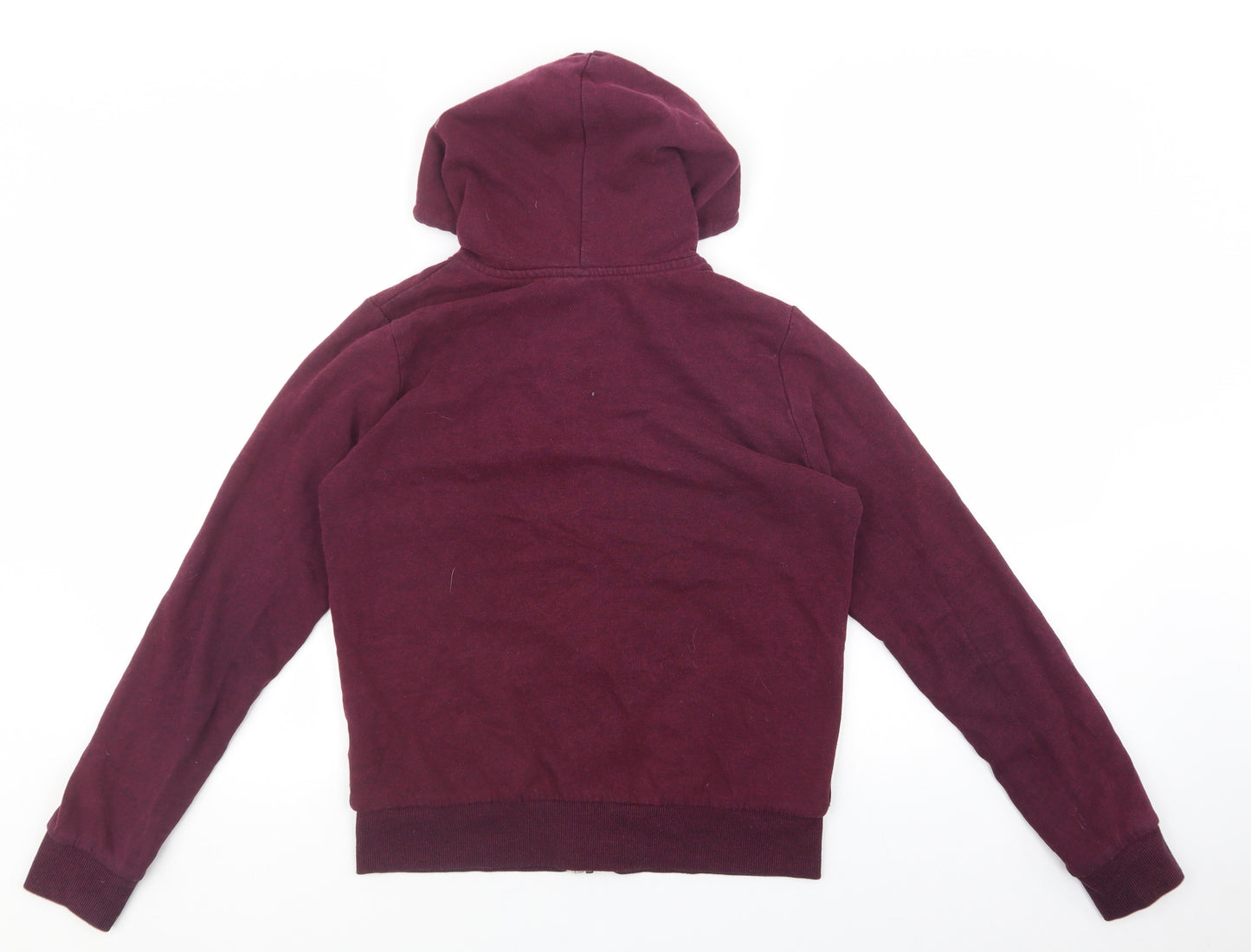 Divided by H&M Womens Red Cotton Full Zip Hoodie Size S Zip