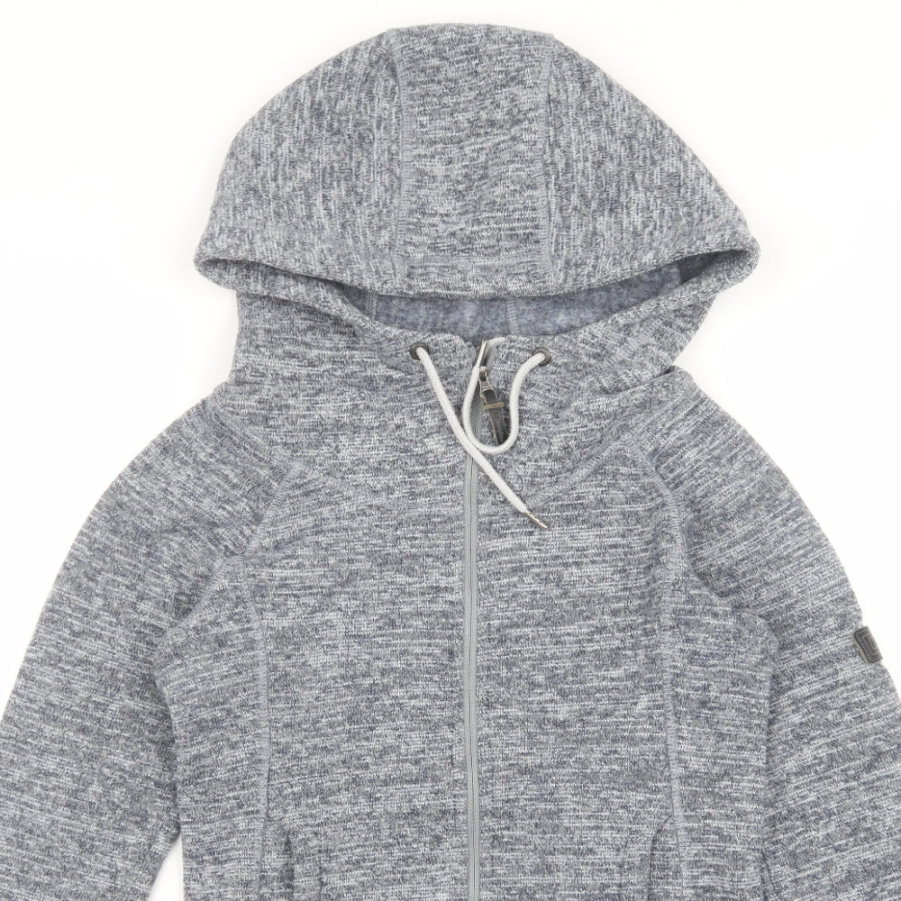 Berghaus Womens Grey Polyester Full Zip Hoodie Size 8 Zip