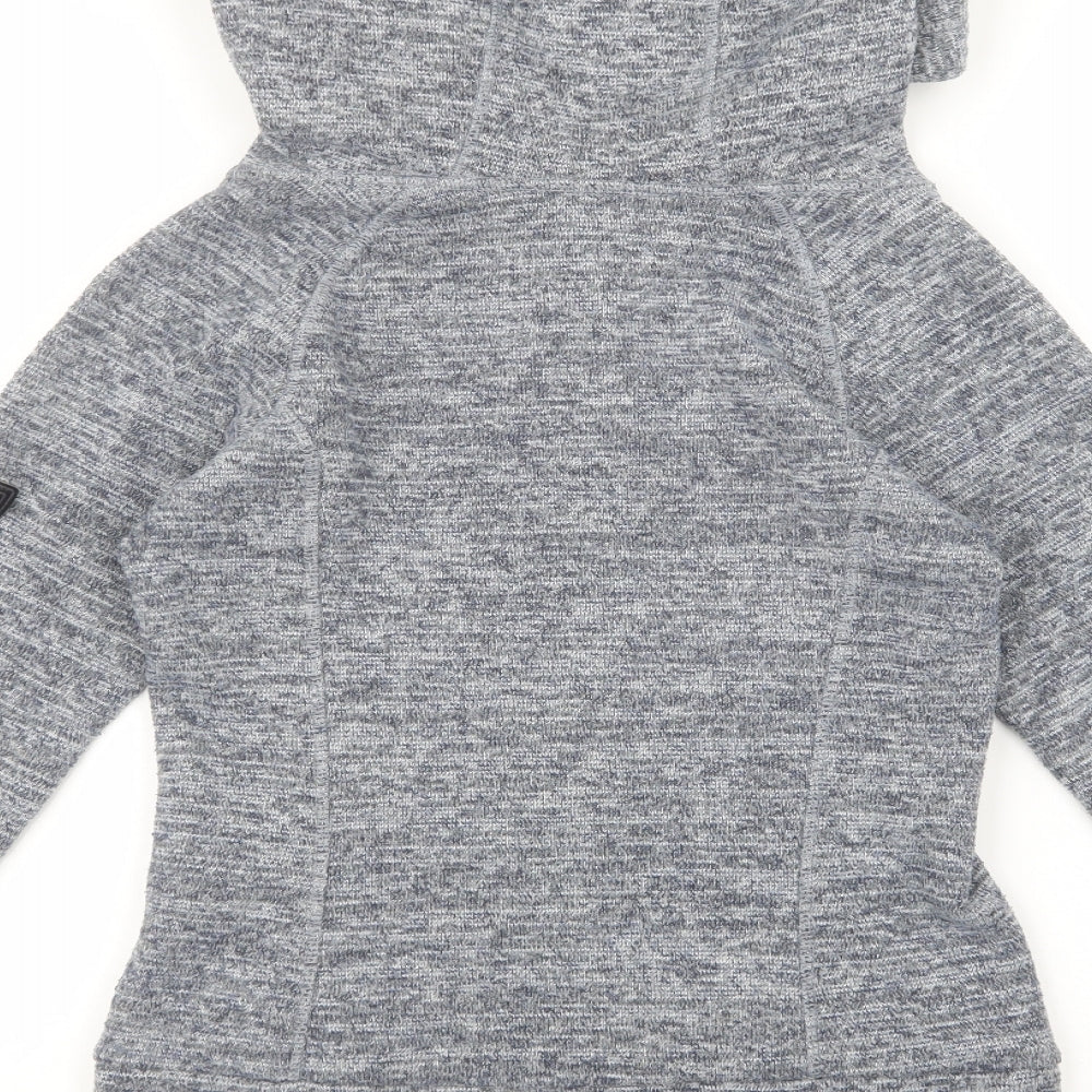 Berghaus Womens Grey Polyester Full Zip Hoodie Size 8 Zip