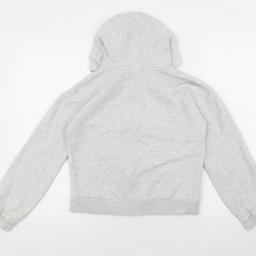 I Love Girls Wear Girls Grey Cotton Full Zip Hoodie Size 11 Years