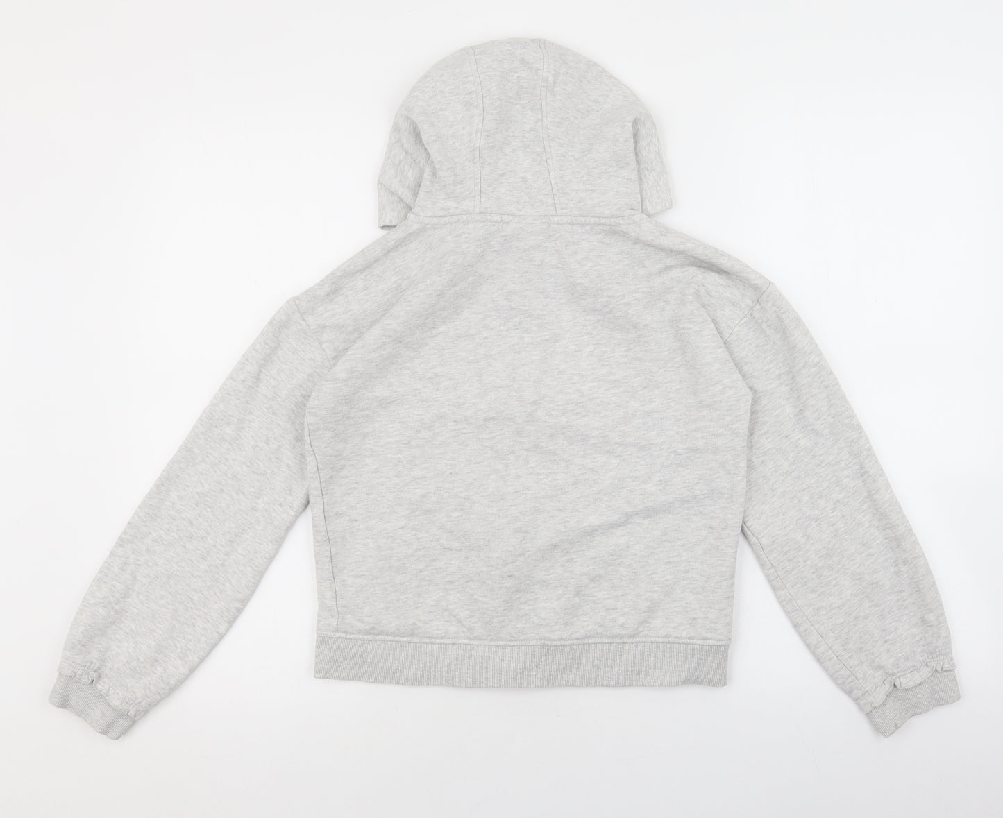 I Love Girls Wear Girls Grey Cotton Full Zip Hoodie Size 11 Years