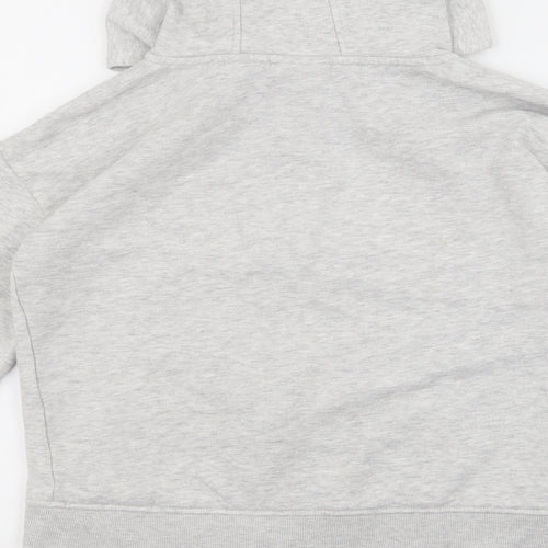 I Love Girls Wear Girls Grey Cotton Full Zip Hoodie Size 11 Years