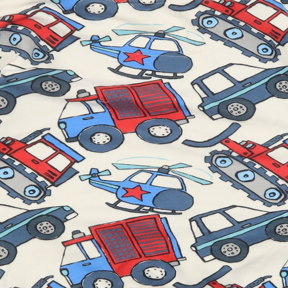 Nutmeg Boys Multicoloured Cotton Pullover Sweatshirt Size 6-7 Years - Cars, Trucks, Tractors