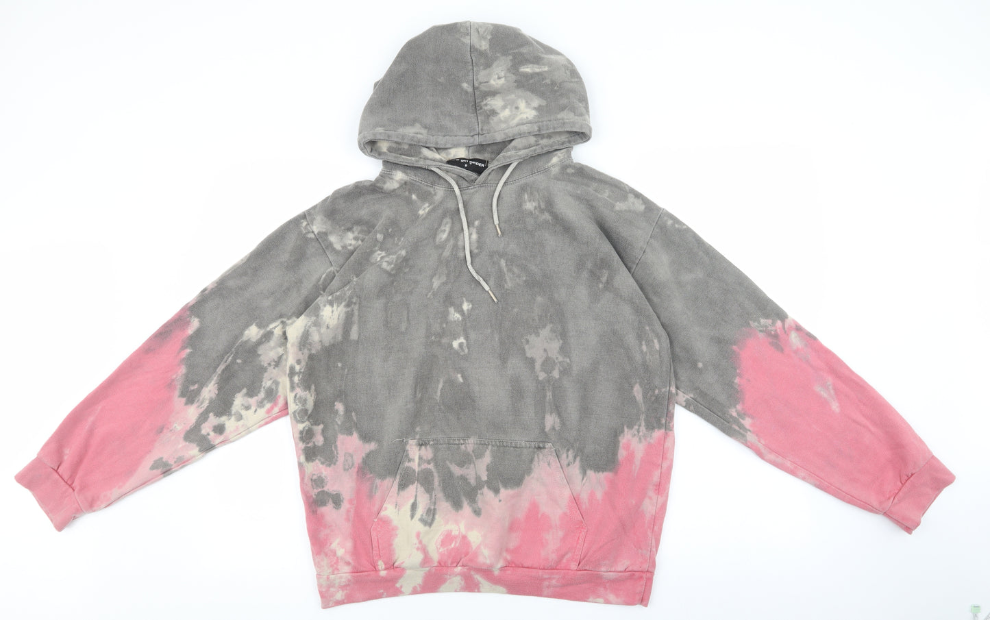 New Girl Order Womens Multicoloured Cotton Pullover Hoodie Size 8 Pullover - Tye Die