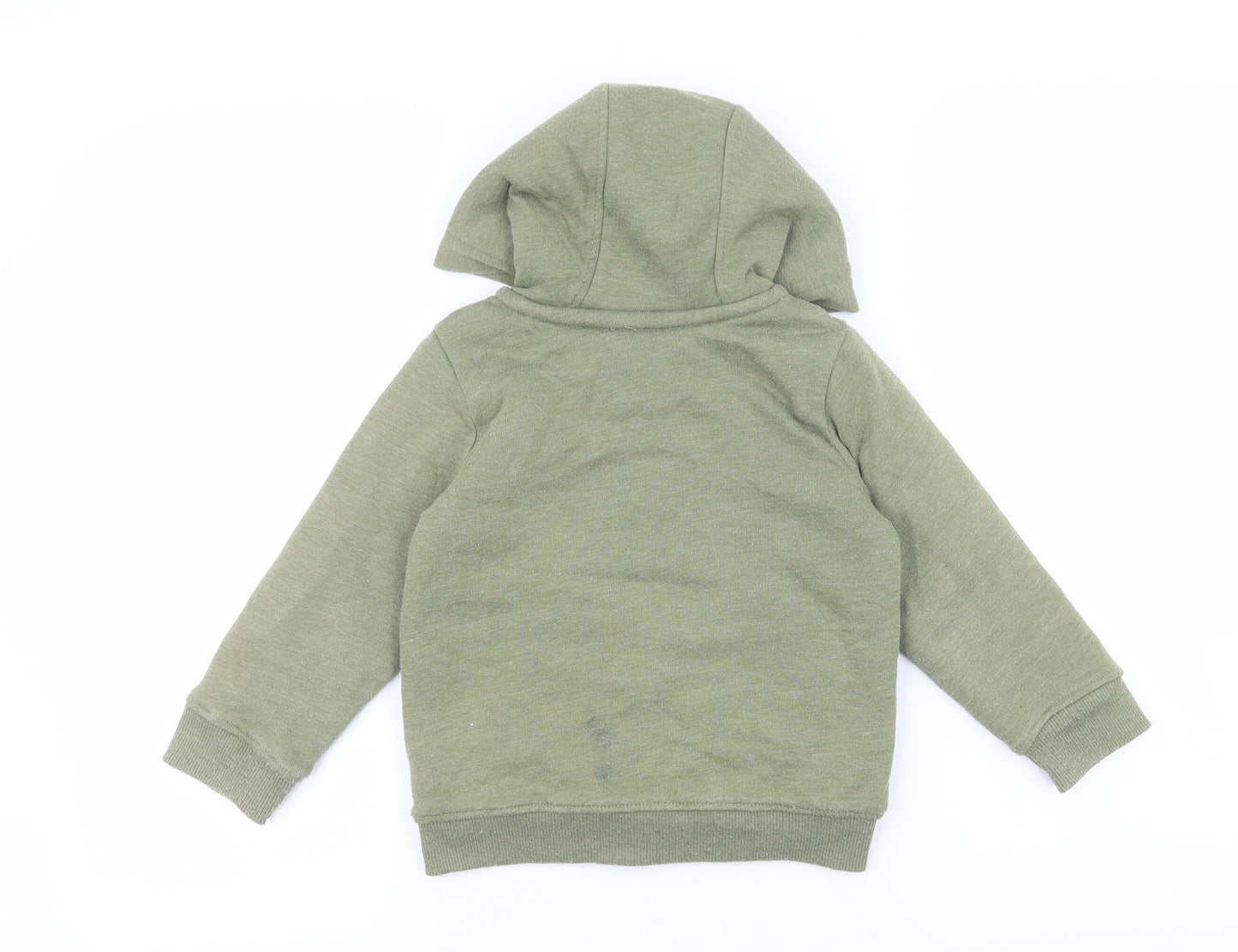 Nutmeg Boys Green Cotton Full Zip Hoodie Size 2-3 Years - Tractor