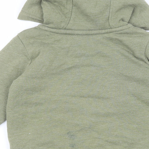 Nutmeg Boys Green Cotton Full Zip Hoodie Size 2-3 Years - Tractor