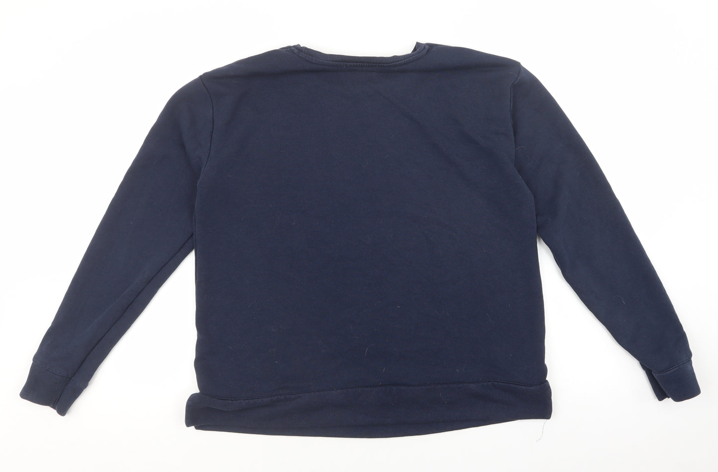 Marks and Spencer Womens Blue Cotton Pullover Sweatshirt Size 14