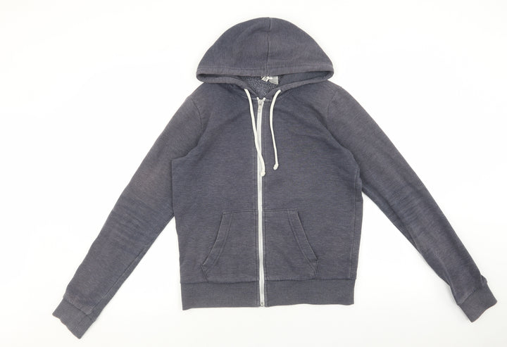 Divided by H&M Womens Blue Cotton Full Zip Hoodie Size S Zip