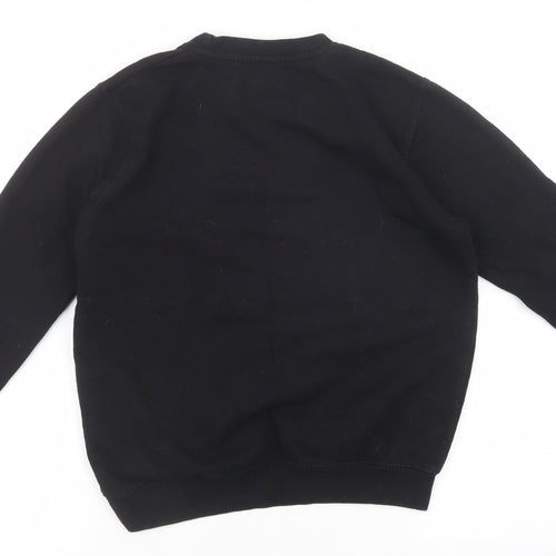 Disney Boys Black Cotton Pullover Sweatshirt Size 9 Years - Chewbacca, Christmas