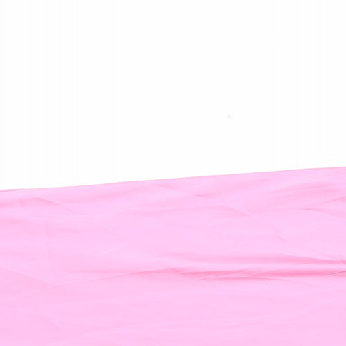 Topshop Womens Pink Polyester Slip Dress Size 10 V-Neck Pullover