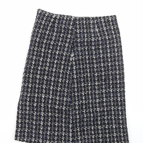 Preworn Womens Multicoloured Polyester Straight & Pencil Skirt Size M Zip