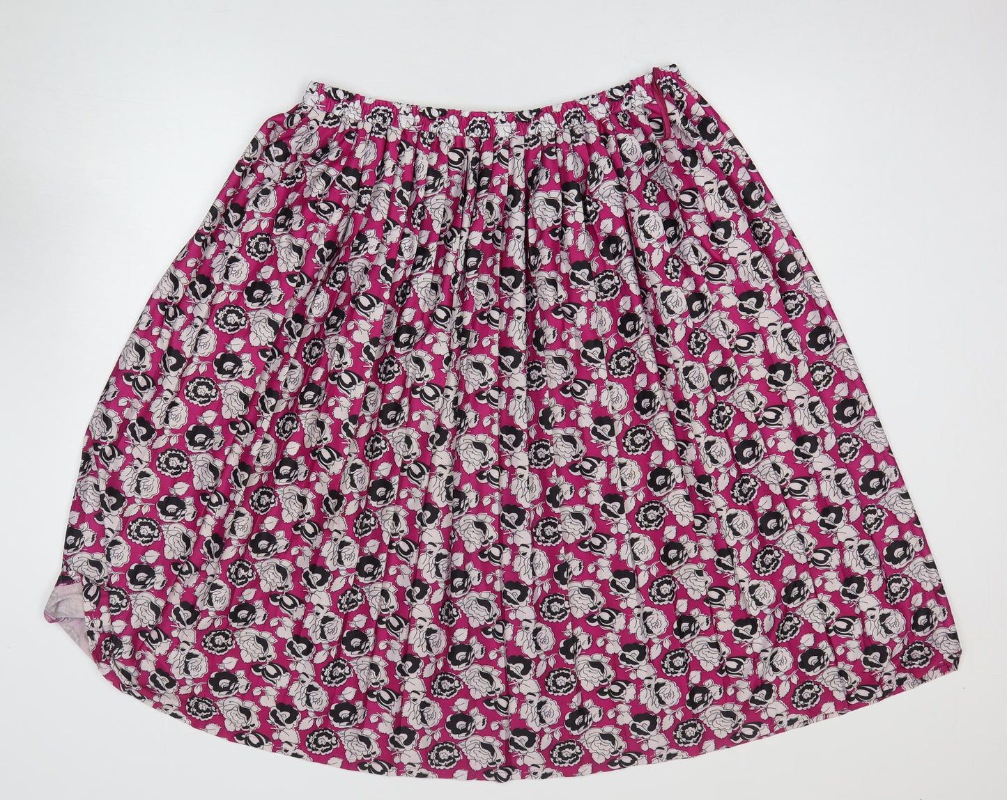 Citilites Womens Purple Floral Polyester Flare Skirt Size 22