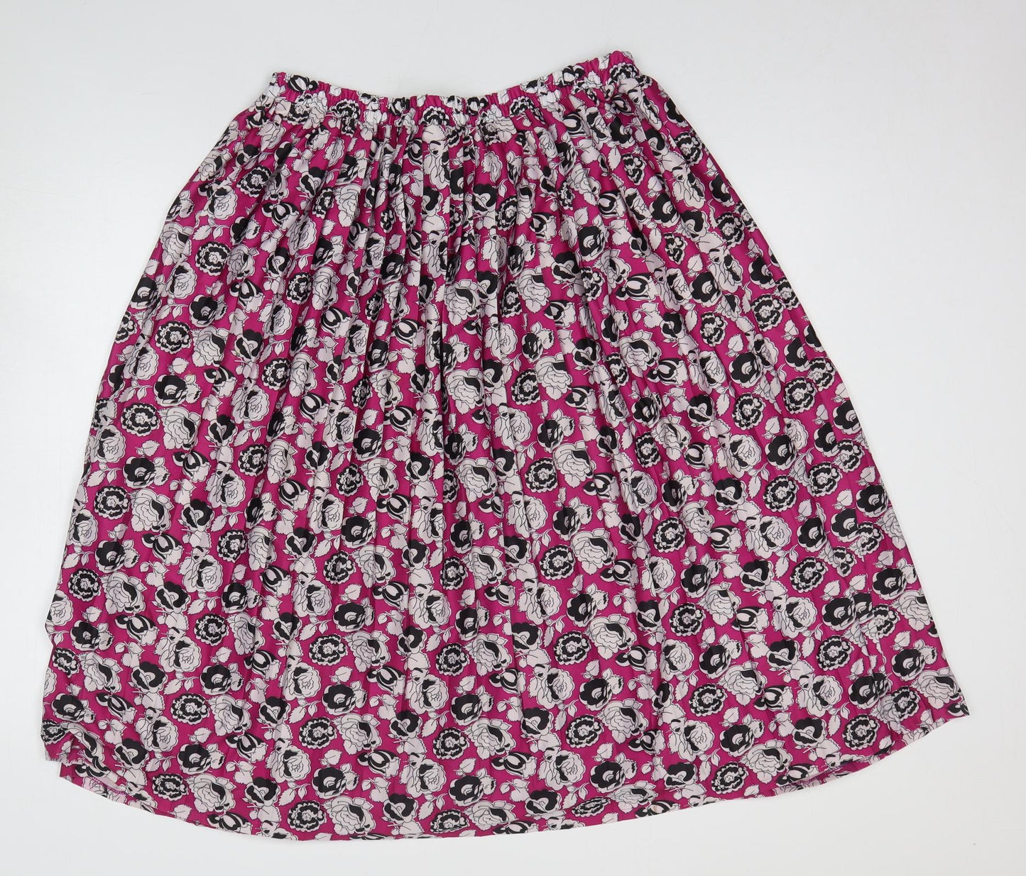 Citilites Womens Purple Floral Polyester Flare Skirt Size 22