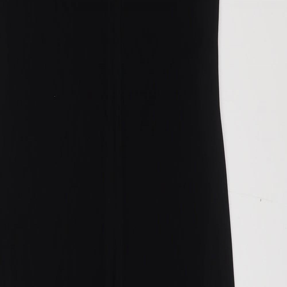 City Triangles Womens Black Polyester Tank Dress Size L Round Neck Pullover