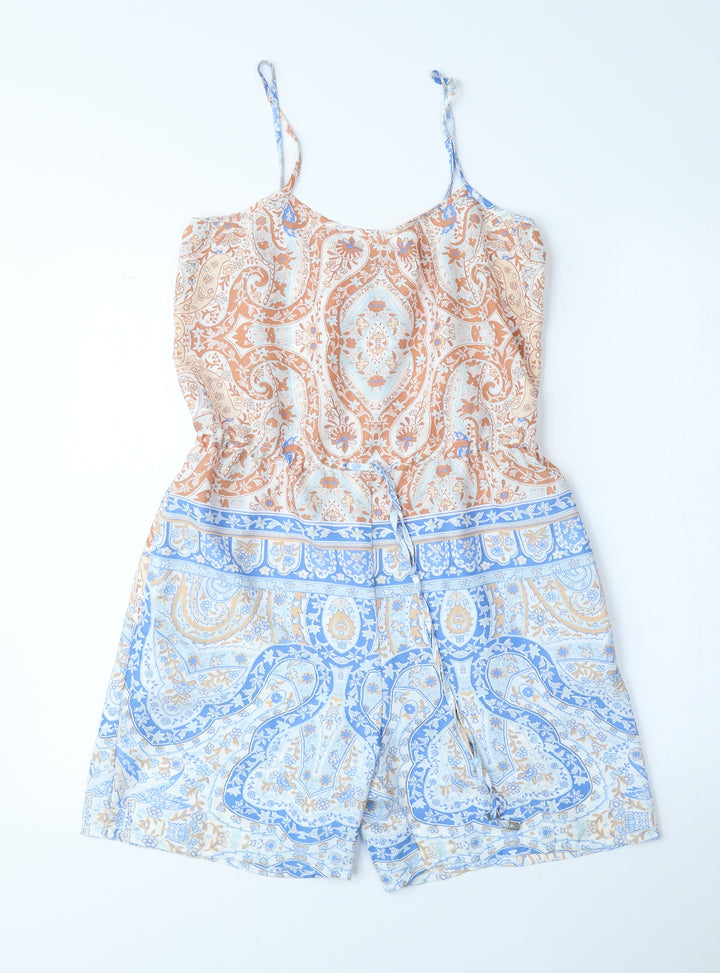 Collection Womens Multicoloured Floral Polyester Playsuit One-Piece Size 6 L5 in Pullover