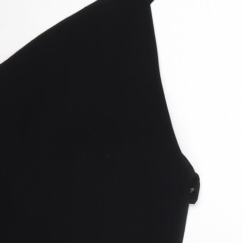 Zara Womens Black Polyester Wrap Blouse Size M Off the Shoulder