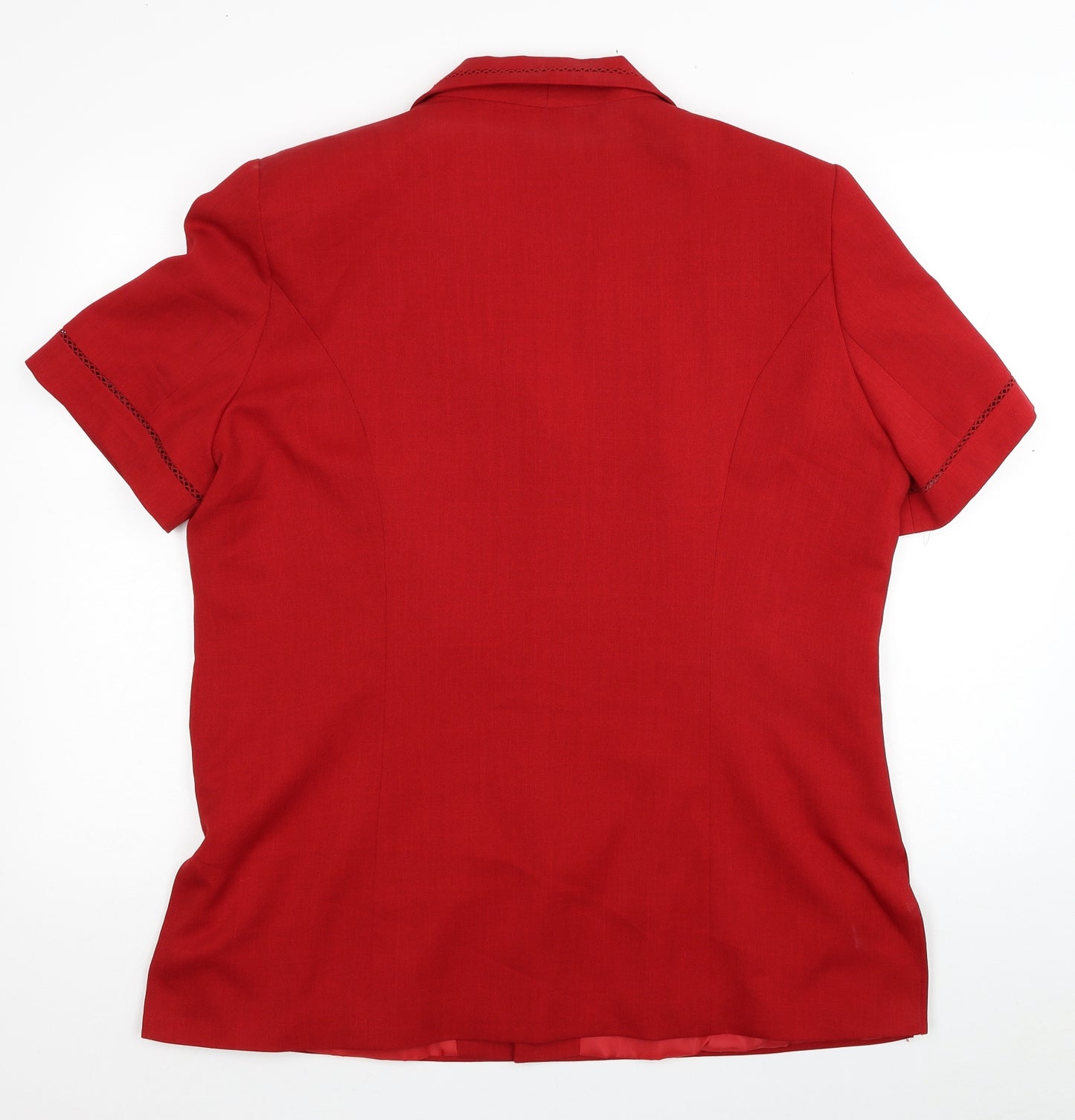 Bonmarché Womens Red Jacket Blazer Size 20 Button