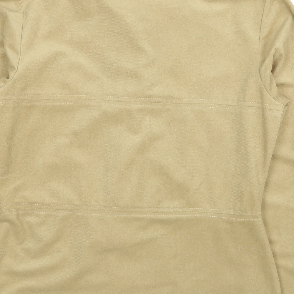 New Look Womens Beige Jacket Size 14 Button