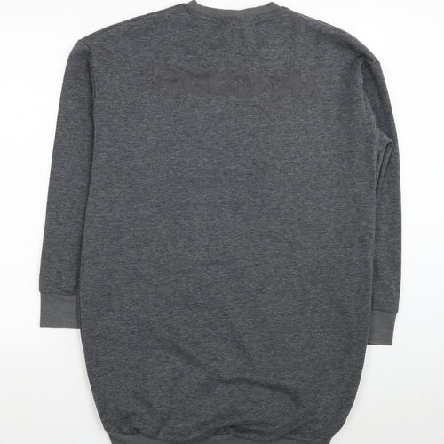 Reebok Womens Grey Polyester Tunic Sweatshirt Size 8 Pullover - Size 8-10