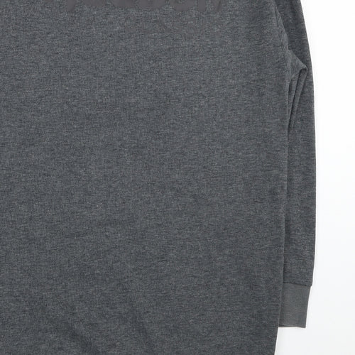 Reebok Womens Grey Polyester Tunic Sweatshirt Size 8 Pullover - Size 8-10