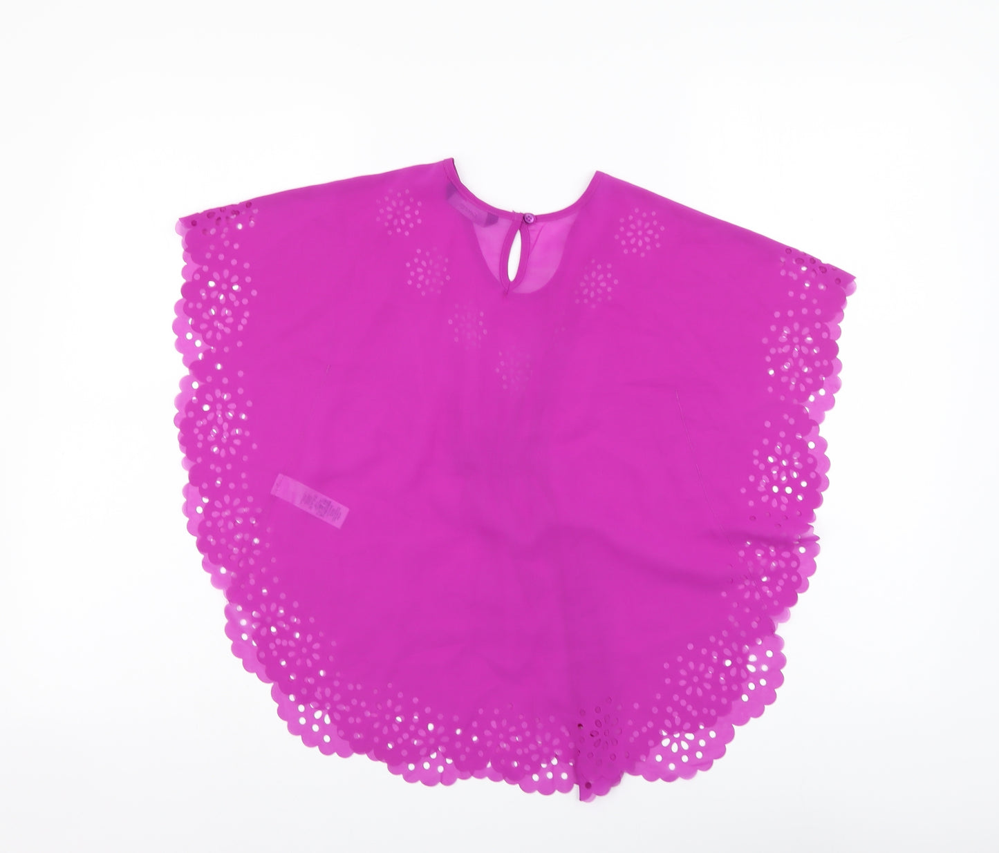 George Girls Purple Polyester Basic Blouse Size 4-5 Years Round Neck Pullover