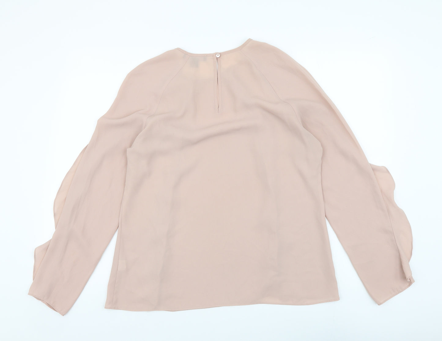Atmosphere Womens Pink Polyester Basic Blouse Size 12 Round Neck