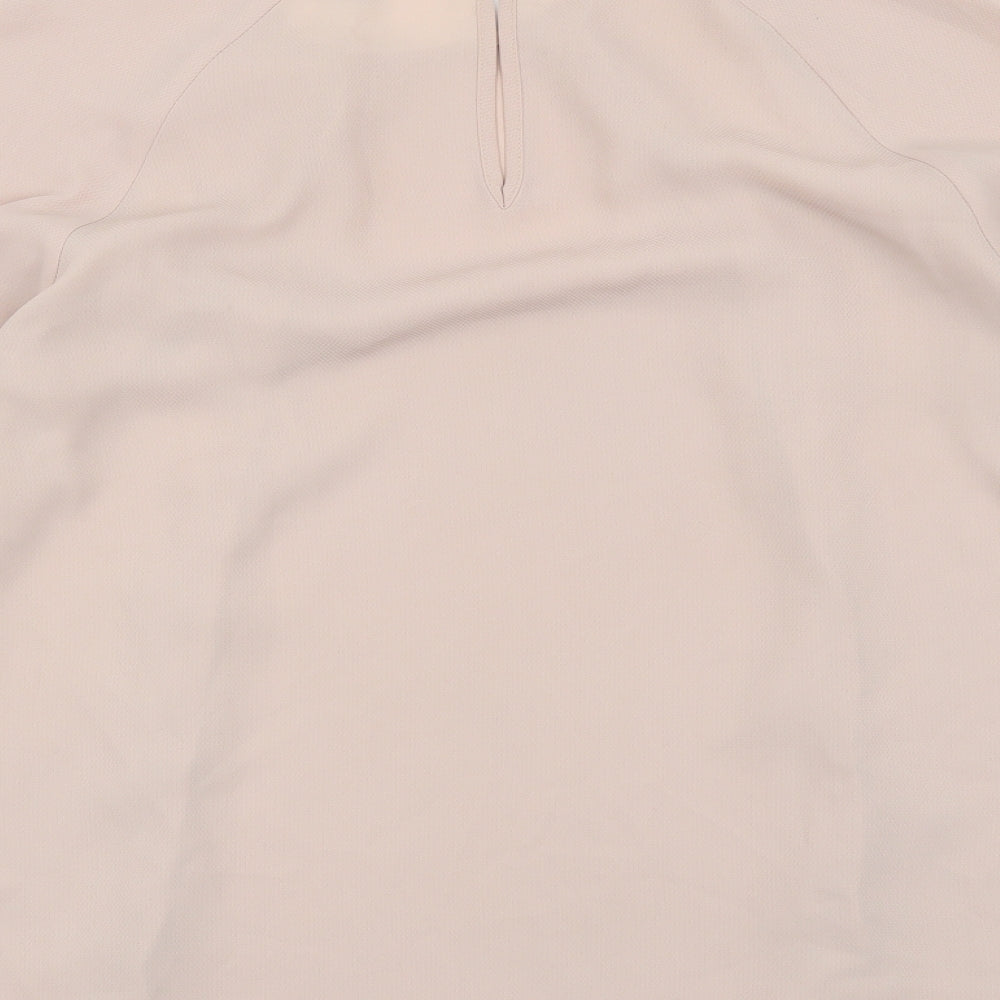 Atmosphere Womens Pink Polyester Basic Blouse Size 12 Round Neck