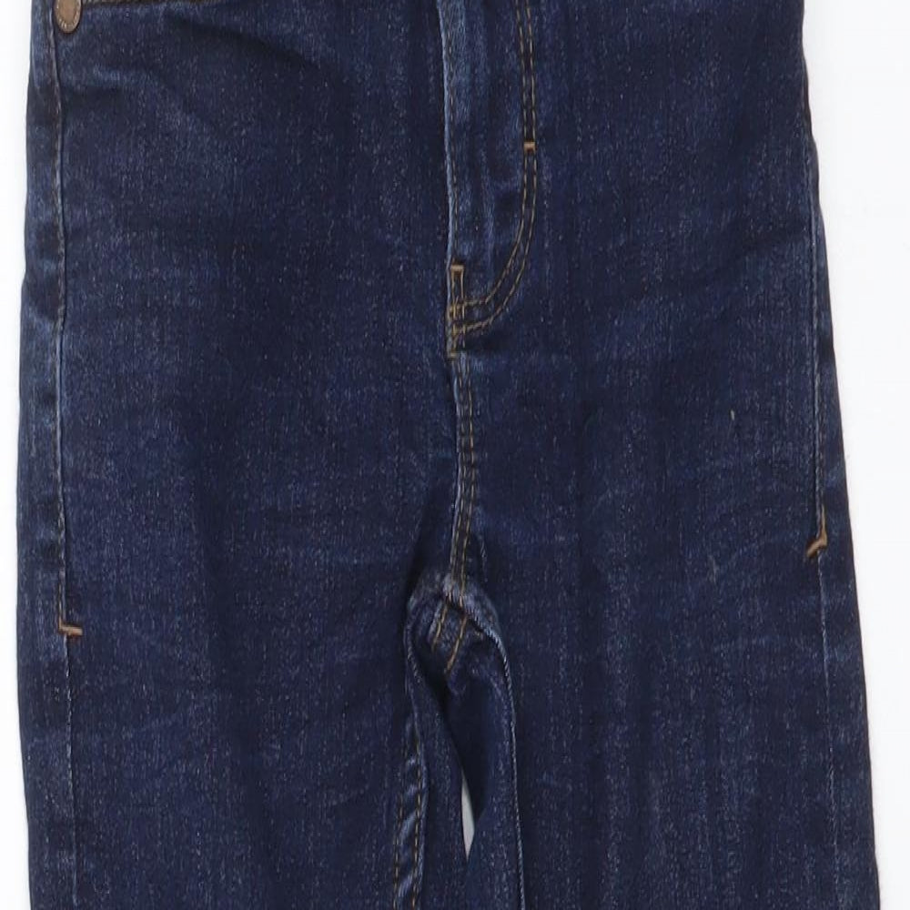 NEXT Boys Blue Cotton Skinny Jeans Size 6 Years Regular Button