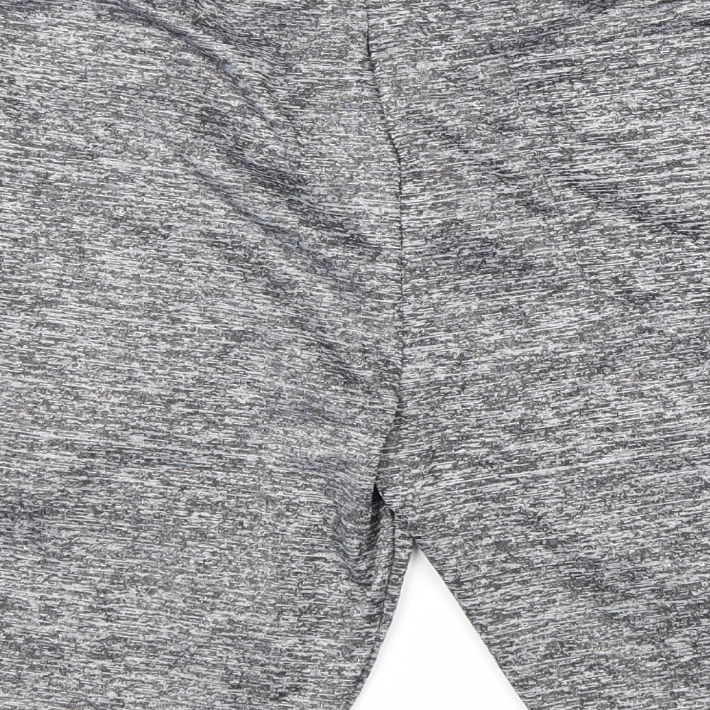 Yaroli Mens Grey Polyester Sweat Shorts Size XL L9 in Regular Drawstring