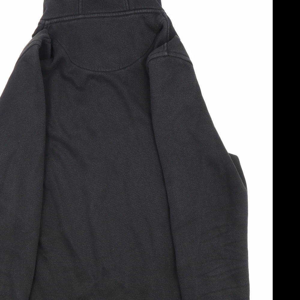 GBG Mens Black Cotton Full Zip Sweatshirt Size XL