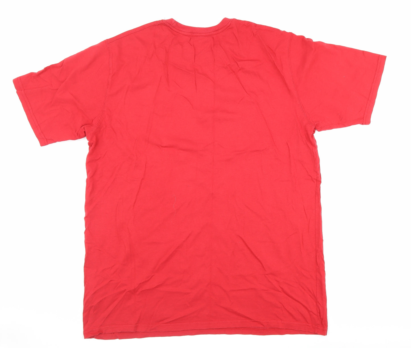 Dickies Mens Red Cotton T-Shirt Size 2XL Round Neck