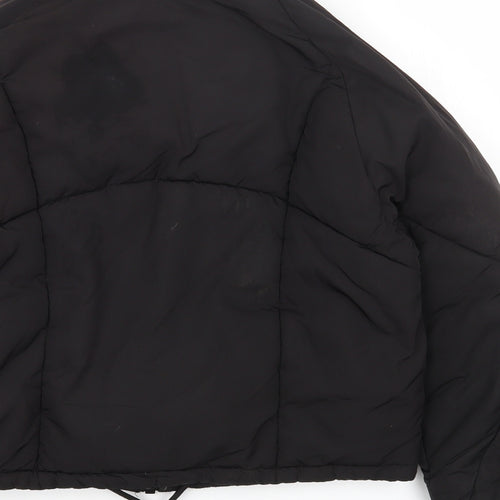 Topshop Womens Black Puffer Jacket Jacket Size 6 Zip