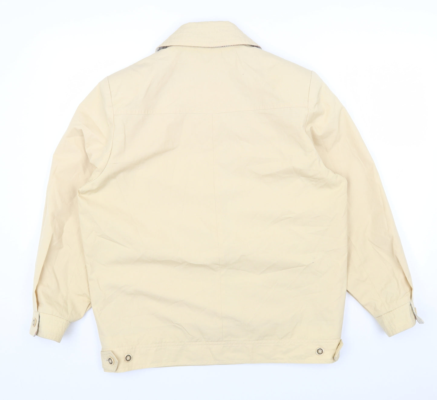 David Barry Womens Beige Jacket Size 14 Button