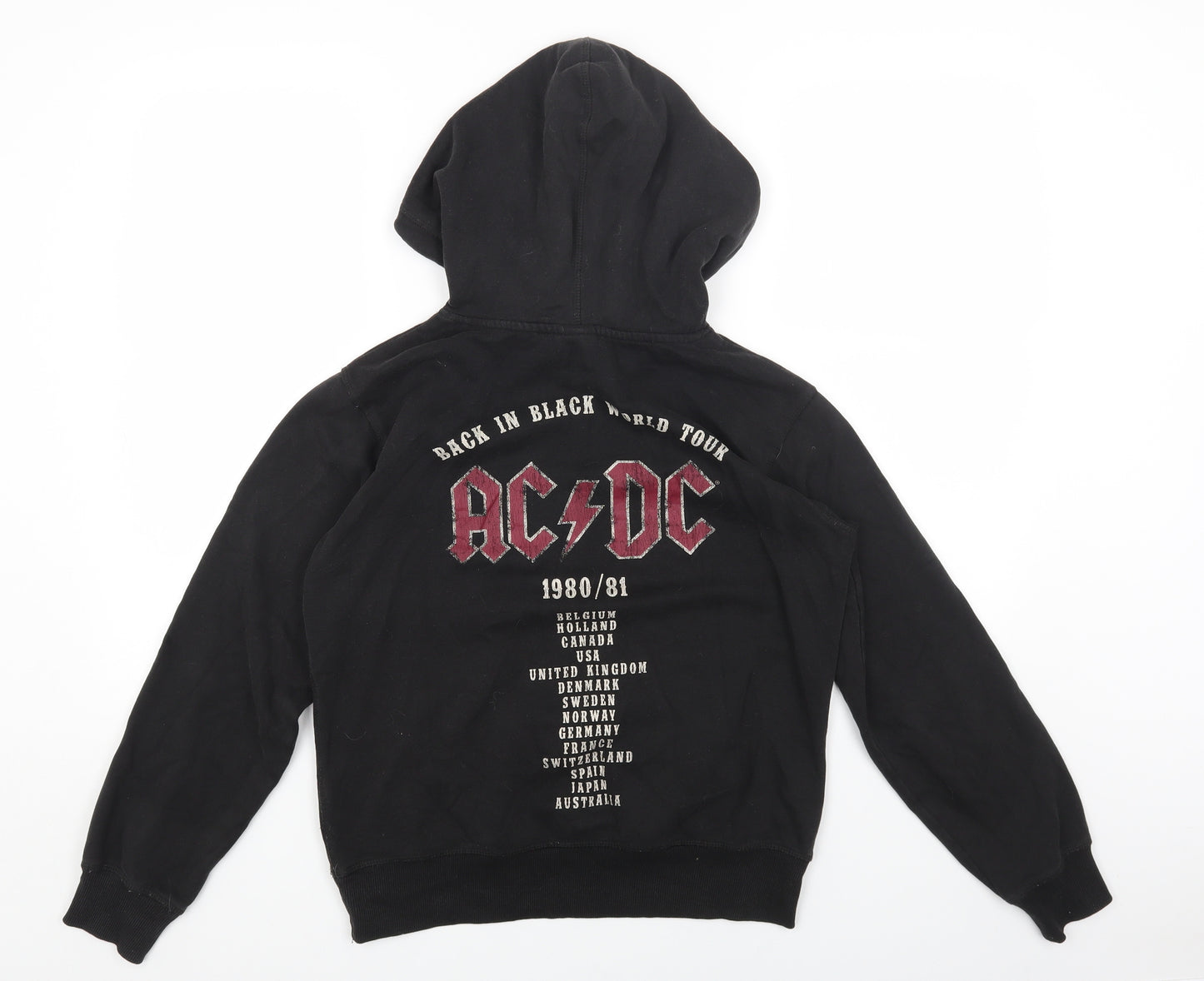 H&M Womens Black Cotton Pullover Hoodie Size XS Pullover - ACDC