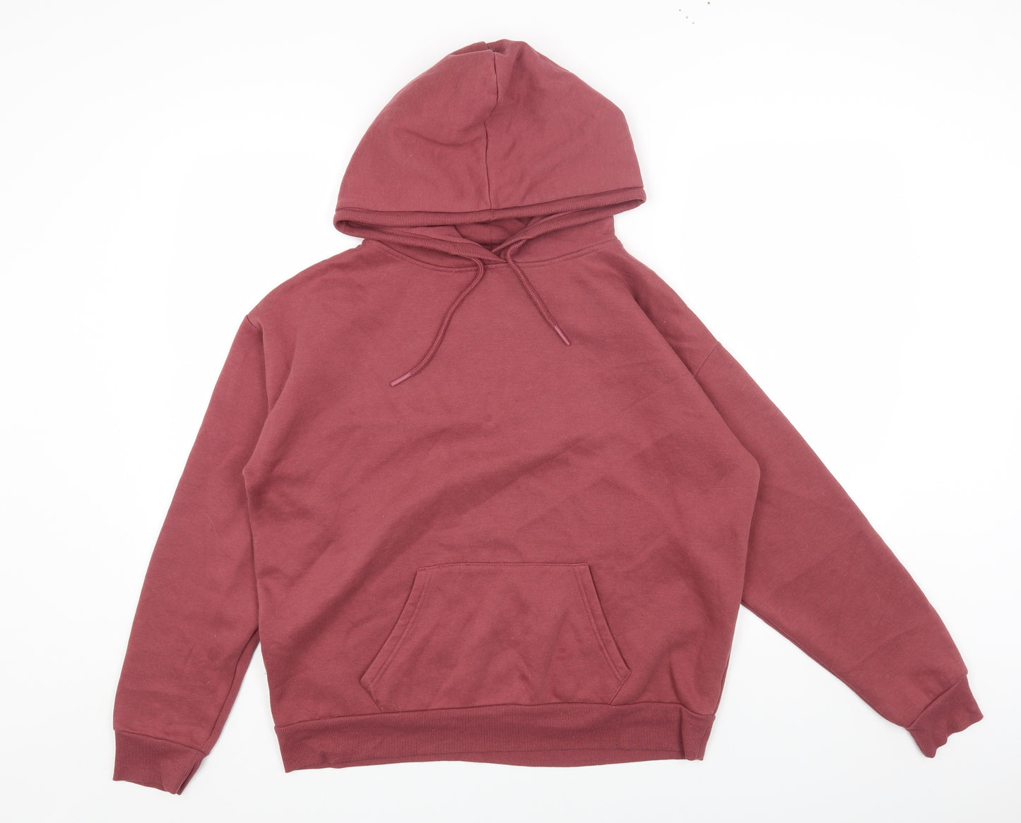 Primark Womens Red Cotton Pullover Hoodie Size M Pullover