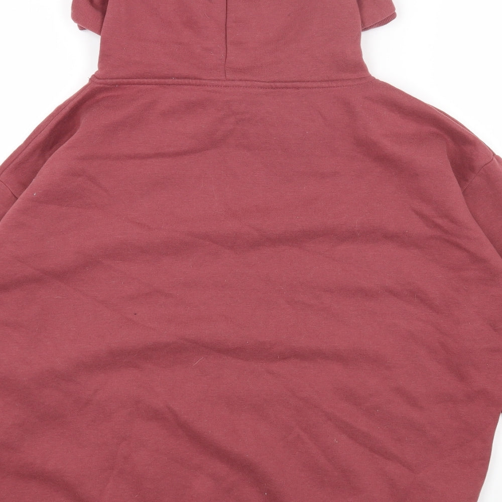 Primark Womens Red Cotton Pullover Hoodie Size M Pullover