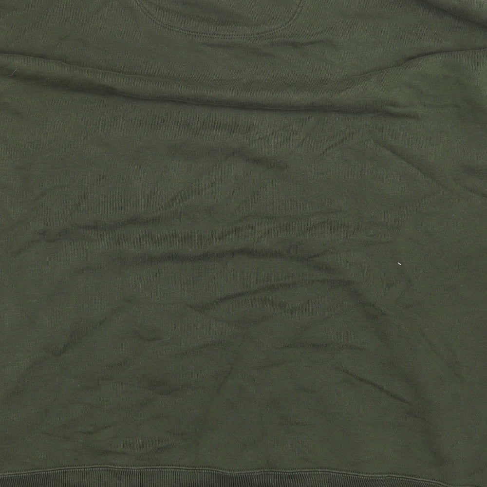 Uniqlo Womens Green Cotton Pullover Sweatshirt Size L Pullover