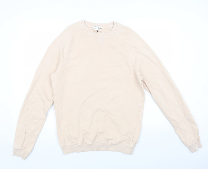 Preworn Womens Pink Cotton Pullover Sweatshirt Size S Pullover